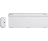 Logitech Slim MK470 tastatur Mus inkluderet Universel RF trådløst QWERTZ Tysk Hvid