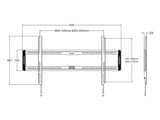 Multibrackets 1015 tv-beslag 2,16 m (85") Sort