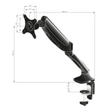 iiyama DS3001C-B1 skærmbeslag og -stativer 68,6 cm (27") Skrivebord Sort