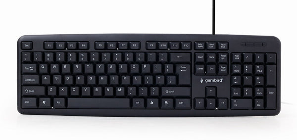 Gembird KB-U-103 tastatur USB US engelsk Sort