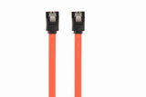 Gembird CC-SATAM-DATA SATA-kabel 0,5 m Sort, Rød