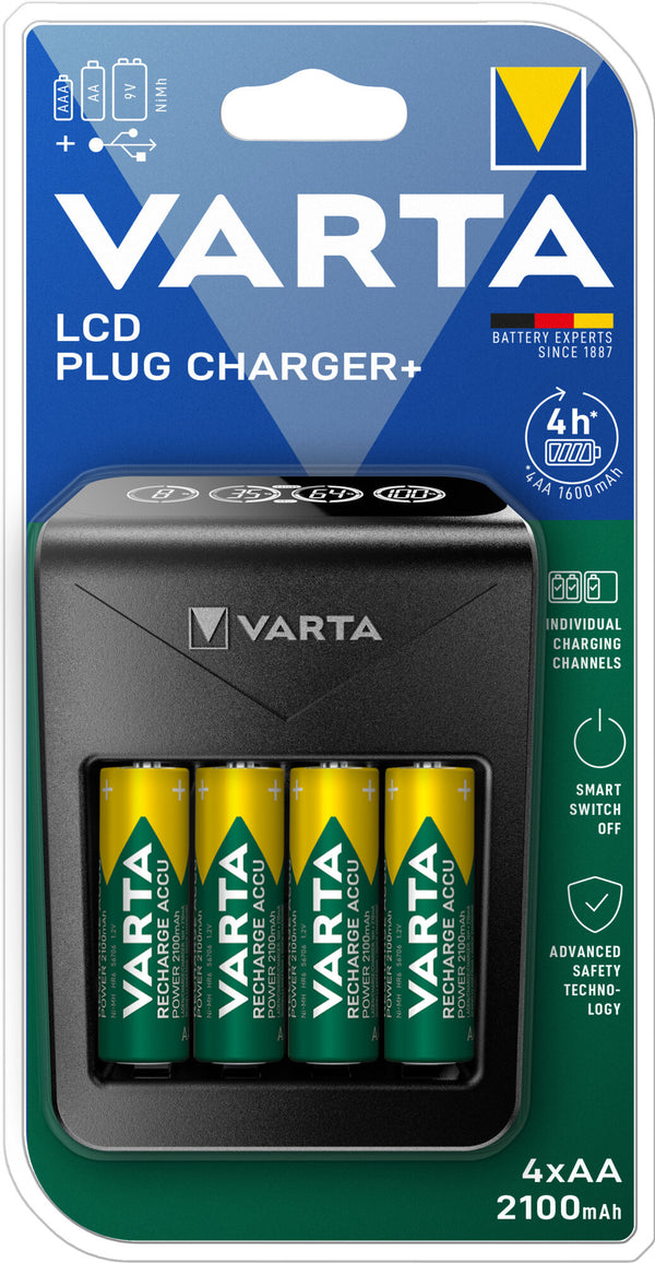 Varta 57687 batterioplader Husholdningsbatteri Vekselstrøm