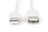 Digitus AK-300202-018-E USB-kabel USB 2.0 1,8 m USB A 0,48 Gbit/sek. Beige