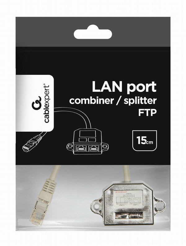 Gembird NCA-SP-02 netværks-splitter Hvid