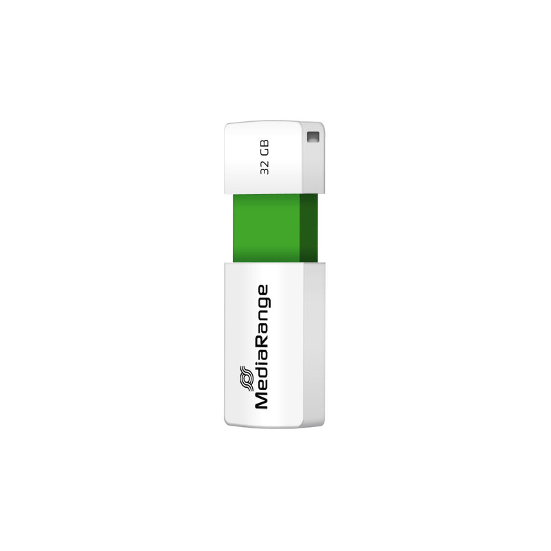 MediaRange MR973 USB-nøgle 32 GB USB Type-A 2.0 Grøn, Hvid