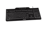 CHERRY KC 1000 SC tastatur Kontor USB QWERTY US engelsk Sort