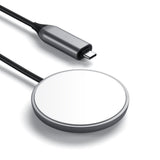 Satechi ST-UCQIMCM oplader til mobil enhed Mobiltelefon Grå, Hvid USB Trådløs opladning Indendørs
