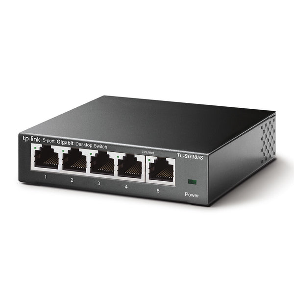 TP-Link TL-SG105S Ikke administreret Gigabit Ethernet (10/100/1000) Sort
