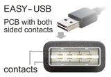 DeLOCK 1m USB 2.0 A - miniUSB m/m USB-kabel USB A Mini-USB A Sort