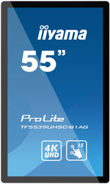iiyama TF5539UHSC-B1AG skilte display 139,7 cm (55") LED 500 cd/m² 4K Ultra HD Sort Berøringsskærm