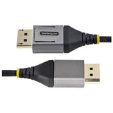 StarTech.com DP14VMM2M DisplayPort kabel 2 m Grå, Sort