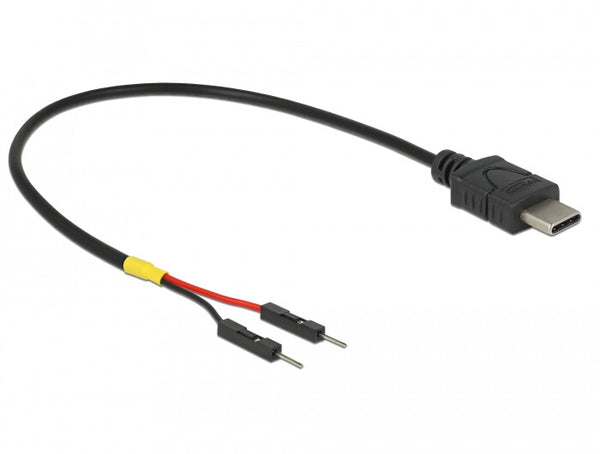 DeLOCK 85419 el-ledning Sort 0,2 m 2-polet terminalblok PoweredUSB