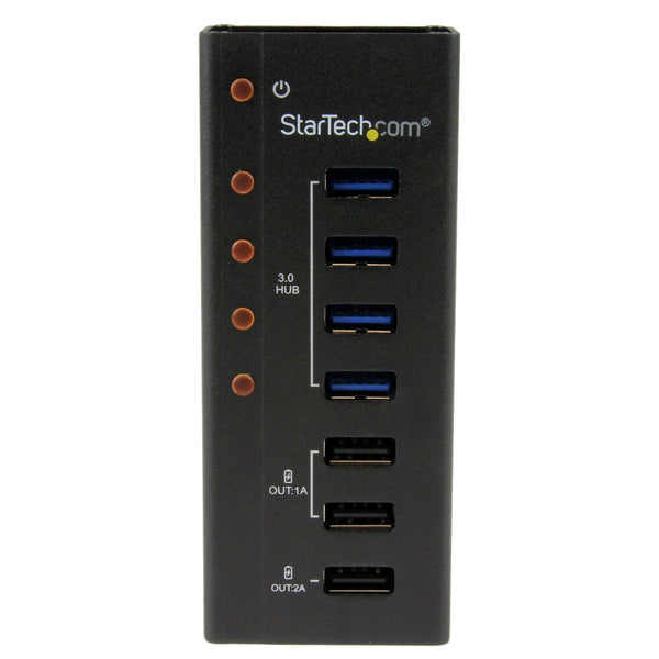 StarTech.com ST4300U3C3 interface hub USB 3.2 Gen 1 (3.1 Gen 1) Type-B 5000 Mbit/s Sort