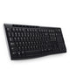 Logitech Wireless Keyboard K270 tastatur Universel RF trådløst QWERTZ Tjekkisk Sort