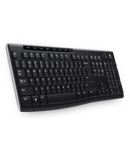 Logitech Wireless Keyboard K270 tastatur Universel RF trådløst QWERTZ Tjekkisk Sort