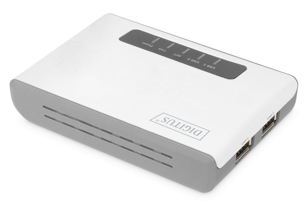 Digitus DN-13024 printserver Ethernet LAN/Wireless LAN Hvid