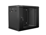 Lanberg WF01-6409-10B stativ 9U Vægmonteret stativ Sort