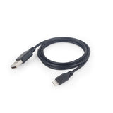 Gembird CC-USB2-AMLM-1M Lightning kabel Sort