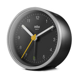 Braun BC12SB Quartz alarmur Sort, Sølv