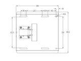 Multibrackets 2647 tv-beslag 175,3 cm (69") Sort