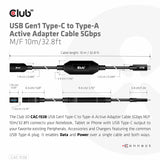 CLUB3D CAC-1538 USB-kabel USB 3.2 Gen 1 (3.1 Gen 1) 10 m USB C USB A 5 Gbit/sek. Sort