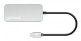 Manhattan 130615 dockingstation Ledningsført USB 3.2 Gen 1 (3.1 Gen 1) Type-C Aluminium