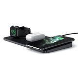 Satechi ST-X3TWCPM oplader til mobil enhed Hovedtelefoner, Smartphone, SmartWatch Sort Vekselstrøm Trådløs opladning Indendørs
