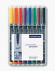 Staedtler 318 WP8 speedmarker Sort, Blå, Brun, Grøn, Orange, Rød, Violet, Gul 8 stk