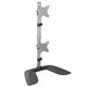 StarTech.com ARMDUOVS skærmbeslag og -stativer 68,6 cm (27") Skrivebord Sort, Sølv