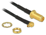 DeLOCK 88936 koaxial kabel RG-174 0,32 m RP-SMA MMCX Sort