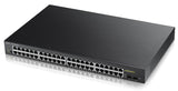 Zyxel GS1900-48HP Administreret L2 Gigabit Ethernet (10/100/1000) Strøm over Ethernet (PoE) Sort