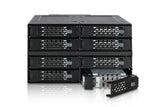 Icy Dock MB508SP-B drive bay panel 2x 5,25" Bærerpanel Sort