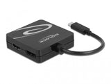 DeLOCK 63129 USB grafisk adapter 3840 x 2160 pixel Sort