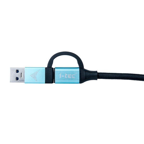 i-tec C31USBCACBL USB-kabel USB 3.2 Gen 1 (3.1 Gen 1) 1 m USB C 10 Gbit/sek. Sort, Blå