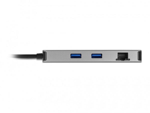 DeLOCK 87004 dockingstation Ledningsført USB 3.2 Gen 1 (3.1 Gen 1) Type-C Grå