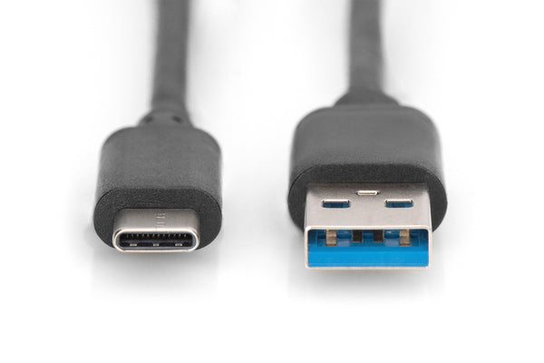 Digitus DB-300136-010-S USB-kabel USB 3.2 Gen 1 (3.1 Gen 1) 1 m USB C USB A 5 Gbit/sek. Sort