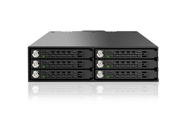 Icy Dock MB996SK-6SB drive bay panel Sort