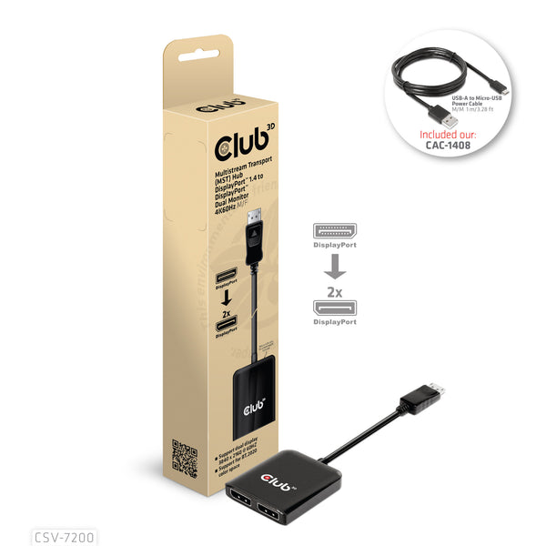 CLUB3D CSV-7220 videokabel adapter 1 m DisplayPort HDMI + DisplayPort Grå