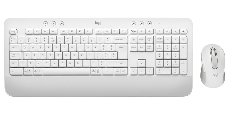 Logitech 920-011032 tastatur Mus inkluderet Kontor Bluetooth QWERTY US International Hvid