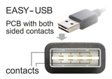 DeLOCK 2m USB 2.0 A - micro-B m/m USB-kabel USB A Micro-USB B Sort