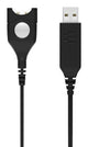 EPOS | SENNHEISER USB-ED 01 Kabel til hovedsæt 2.2m