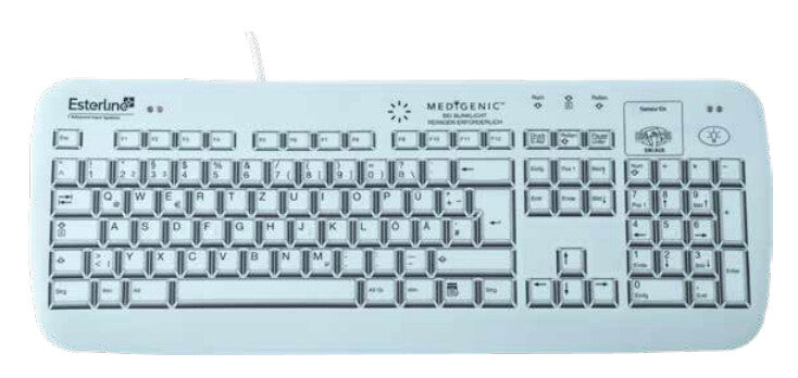 Medigenic Compliance tastatur Medicinsk USB + PS/2 Tysk Hvid