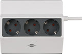 Brennenstuhl 1150070 stikdåse 3 m 3 AC stikkontakt(er) Indendørs Anthracit, Hvid