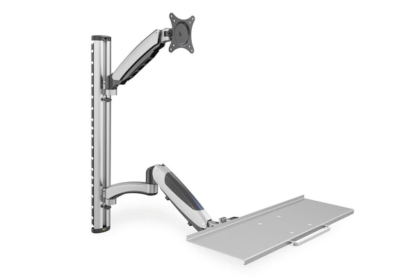 Digitus DA-90354 skærmbeslag og -stativer 68,6 cm (27") Væg Sølv