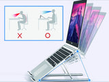 Conceptronic ERGO Foldable Aluminum Laptop Laptop stativ Aluminium 39,6 cm (15.6")