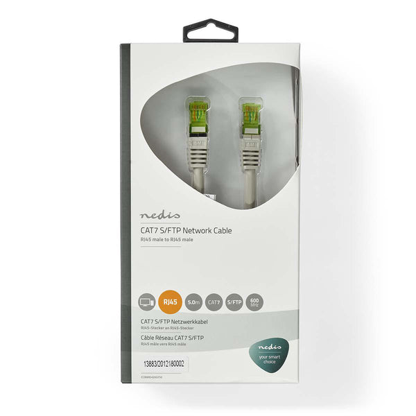 Nedis CCBW85420GY50 netværkskabel Grå 5 m Cat7 S/FTP (S-STP)