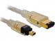 DeLOCK FireWire A/A, 2.0m 2 m 6-p 4-p Grå