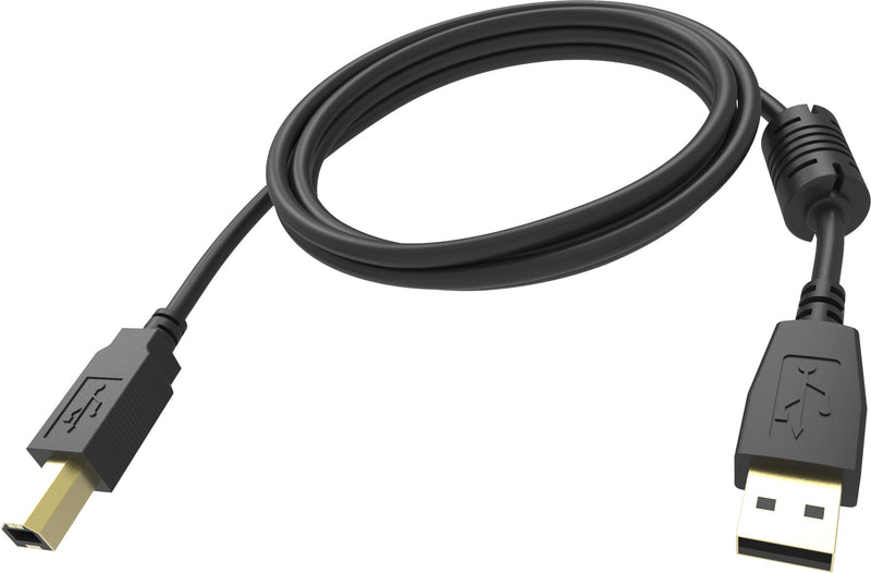 Vision TC 3MUSB/BL USB-kabel USB 2.0 3 m USB A USB B 0,48 Gbit/sek. Sort