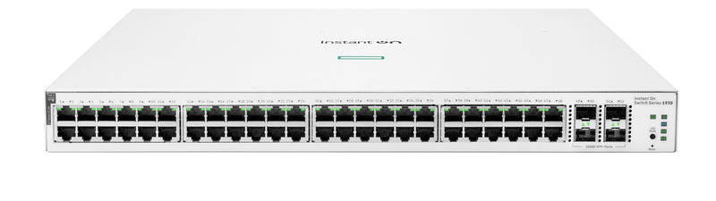 HPE Aruba Networking Networking Instant On Switch 48p Gigabit CL4 PoE 4p SFP+ 370W 1930 L2/L3/L4 Strøm over Ethernet (PoE)