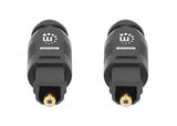 Manhattan 356060 InfiniBand og fiberoptisk kabel 1 m Toslink Sort